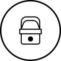 Simple basket icon illustration isolated on white background suitable for market app design user interface, shopping store design and mobile app vector
