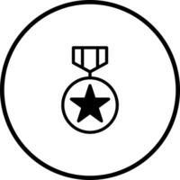 Simple and clear medal design illustrating recognition and achievement within a circular frame with transparent background vector
