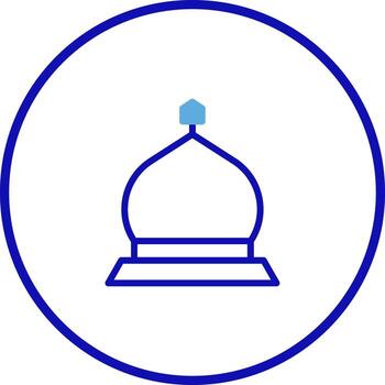 minimalista Hazme icono diseño exhibiendo sencillo elegante arquitectónico formar dentro un circular marco ilustración vector