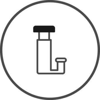 ilustración icono representando agua tubo con distinto segmentos Proporcionar minimalista visual atractivo diseño adecuado industrial usos vector