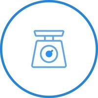 Digital illustration of a balanced scale showcasing precision accuracy in measurement for food preparation and culinary arts vector