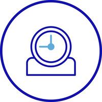 Clock icon illustration representing time management schedule planning appointment meeting deadline reminders efficiency punctuality and organization focus vector