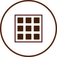 A simple and minimalist design with a geometric grid inside a circle offering versatility creative applications vector