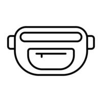 A unique Linear design icon of purse vector