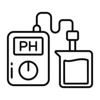 A linear linear design icon of verified employee vector