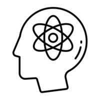 Premium and modern icon of scientist vector