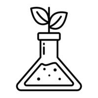 Perfect and modern icon of botanical flask vector
