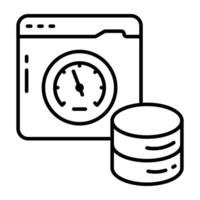 A premium linear design icon of COVID report vector