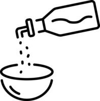 A line style icon representing vegetable oil vector