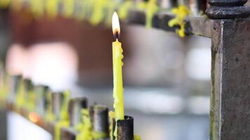 Time-lapse of a candle melting rapidly video