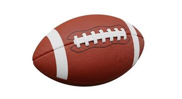 3D illustration of an American Football isolated on white photo