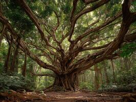 The Mystical Quality Of A Huge Banyan Tree photo