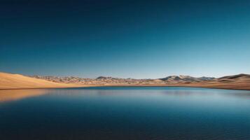 The Profound And Lonely Beauty Of A Lake In The Desert photo