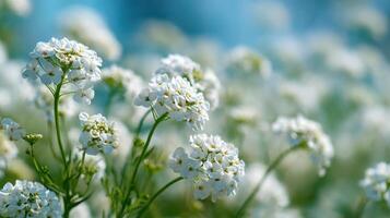 The Purity Of A Field Of White Alyssum photo