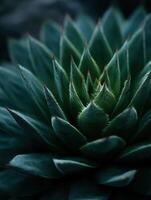 The Sculpted Beauty of a Succulent with Sharp Edges photo