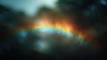 The Secret Halo Of A Fogbow In A Misty Garden photo