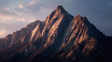 The Rugged And Ancient Majesty Of A Granite Peak photo