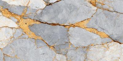 Marble Texture With Gold Veins. Elegant Natural Stone Pattern For Interior Design photo