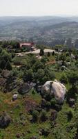 Church on Top of Mountains in Portugal Vertical View video