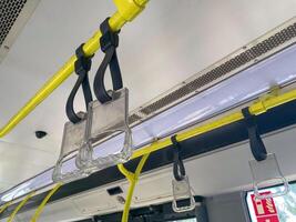 Unique Bus Handholds in Transit photo