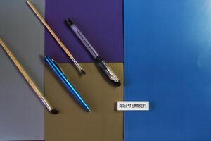 Concept of training and education. September - back to school photo