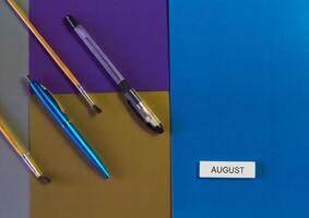 Concept of learning and education. August - return to school photo