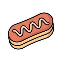 Bakery Eclair Icon vector