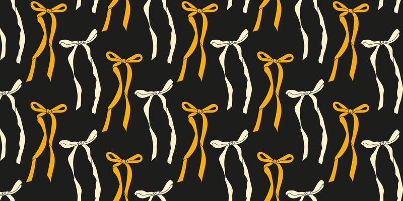 Pattern of decorative ribbons on a dark background showcasing elegant design elements for creative projects