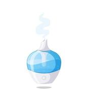 Air humidifier device isolated on white background. vector