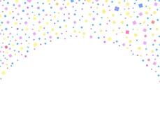 colorful confetti falling for celebration and party vector