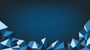 Modern Abstract Blue Polygonal Background Design vector