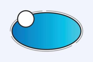 Modern Oval Graphic Template with Circle vector