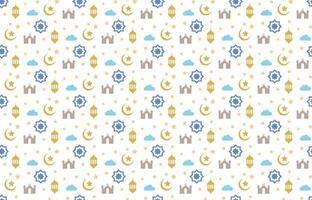 Elegant Islamic pattern design background celebrations vector