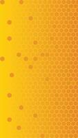 Vibrant Yellow Honeycomb Pattern Background Design vector