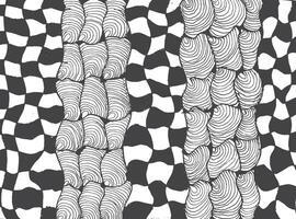 Abstract Checkerboard and Pebble Pattern Illustration vector