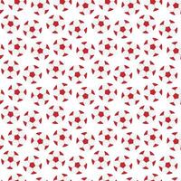 Soccer red ball seamless texture. Dynamic football pattern design on white vector
