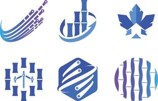 Growth icon set with tech arrow icon set for business marketing and technology development logo design and stock market symbol vector