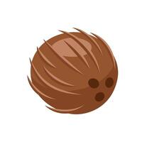 Coconut cartoon icon isolated on white background vector