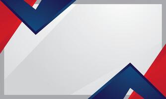 Blue red geometric certificate background vector