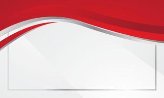 Modern red wave Certificate background vector