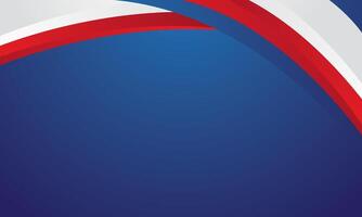 Blue background with red and white gradient design vector