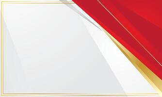 Elegant red gold gradient abstract background for certificate vector