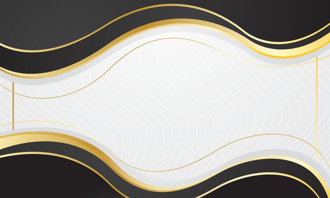 Modern luxury black gold wave background premium design