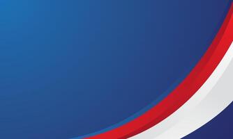 Blue background with red and white gradient curve design vector