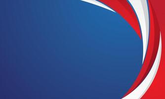 Modern red and white abstract blue background vector