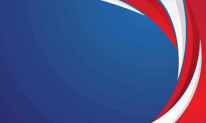 Modern red and white abstract blue background