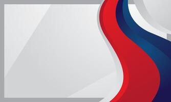 Elegant blue red wave certificate background vector