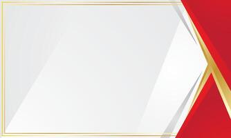 Red gold gradient abstract background for certificate vector