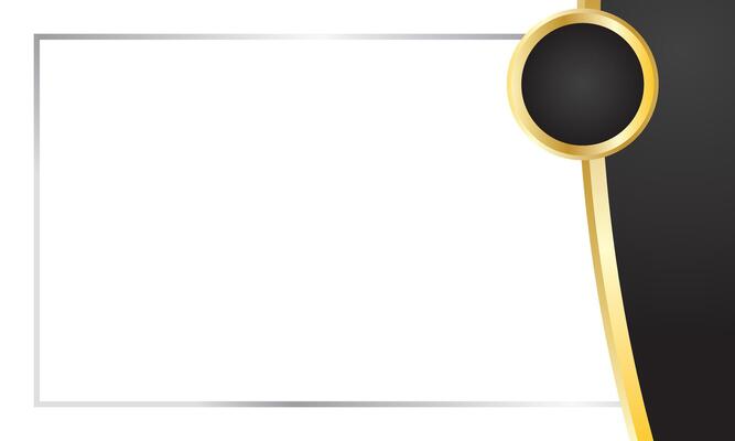 Black Gold Border for Award Certificate Frame