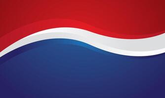 Red white and blue gradient background vector